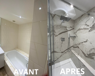 Rénovation d’une salle de bain et de WC sur la commune de LA BAULE